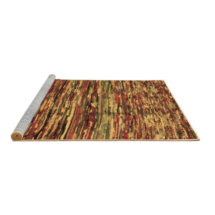 Sideview of Machine Washable Southwestern Brown Country Rug, wshcon2829brn