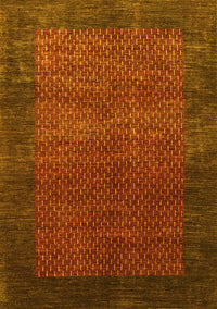 Abstract Yellow Contemporary Rug, con282yw