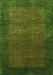 Abstract Green Contemporary Rug, con282grn