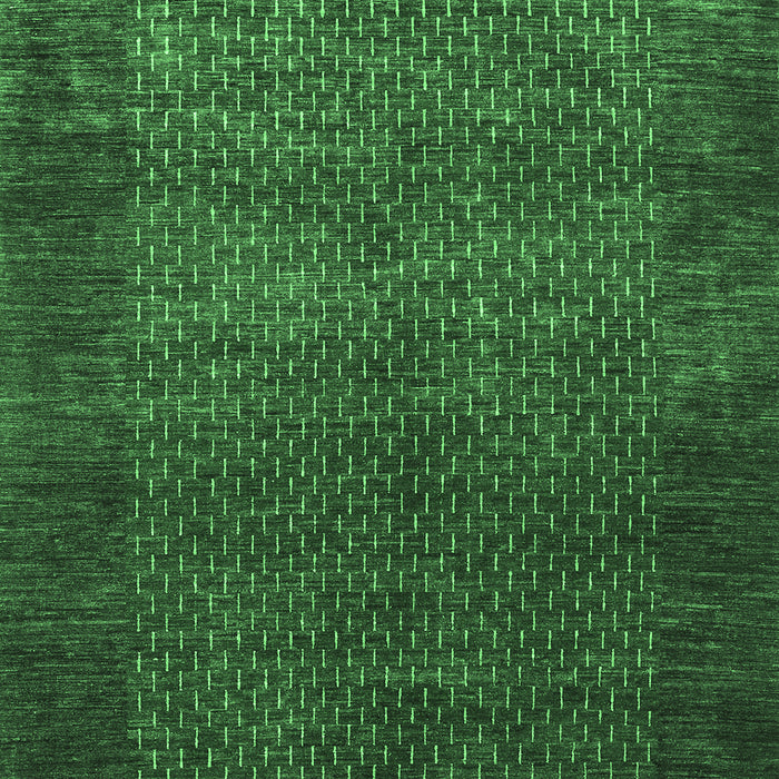 Machine Washable Abstract Emerald Green Contemporary Area Rugs, wshcon282emgrn