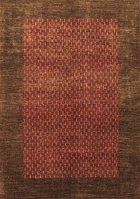 Abstract Brown Contemporary Rug, con282brn