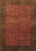 Abstract Brown Contemporary Rug, con282brn