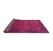 Sideview of Abstract Pink Contemporary Rug, con282pnk