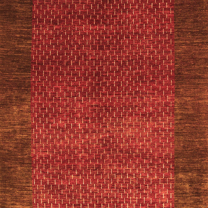 Serging Thickness of Machine Washable Abstract Orange Contemporary Area Rugs, wshcon282org