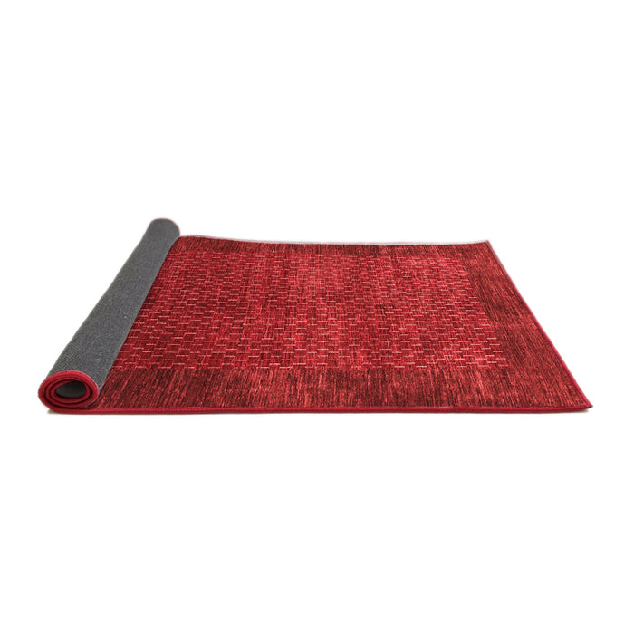 Abstract Red Contemporary Area Rugs