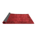 Abstract Red Contemporary Area Rugs