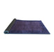 Sideview of Abstract Blue Contemporary Rug, con282blu