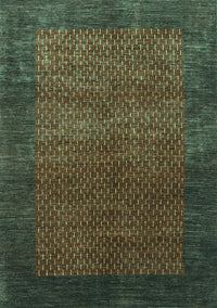 Abstract Turquoise Contemporary Rug, con282turq