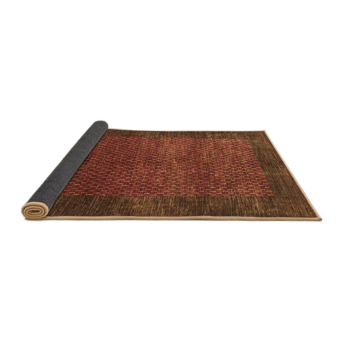 Sideview of Abstract Brown Contemporary Rug, con282brn