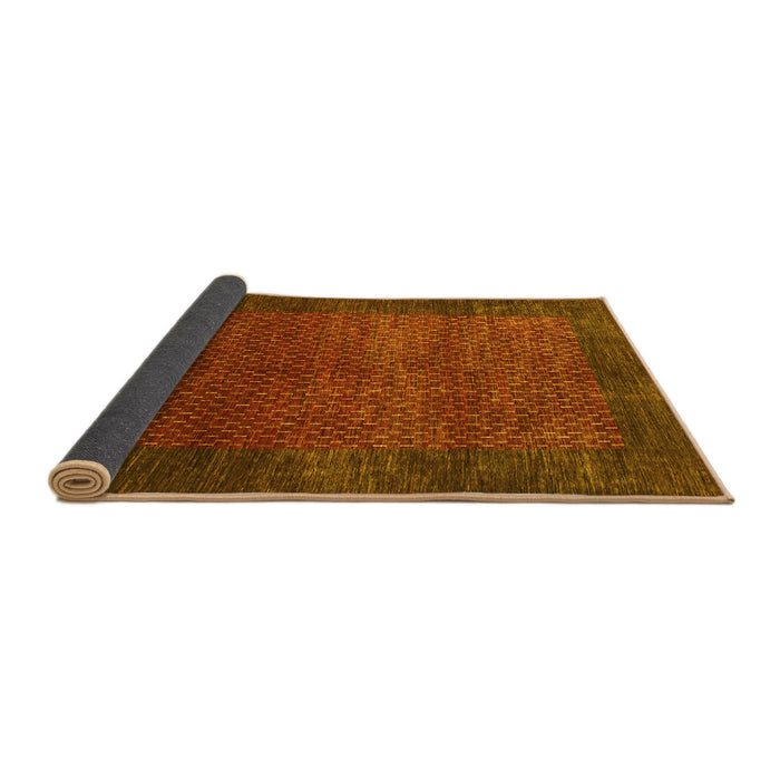 Sideview of Abstract Yellow Contemporary Rug, con282yw