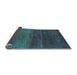 Sideview of Abstract Light Blue Contemporary Rug, con2830lblu