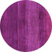 Round Abstract Pink Contemporary Rug, con2830pnk