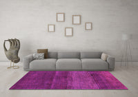 Machine Washable Abstract Pink Contemporary Rug, wshcon2830pnk