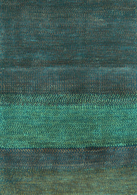 Abstract Turquoise Contemporary Rug, con2830turq