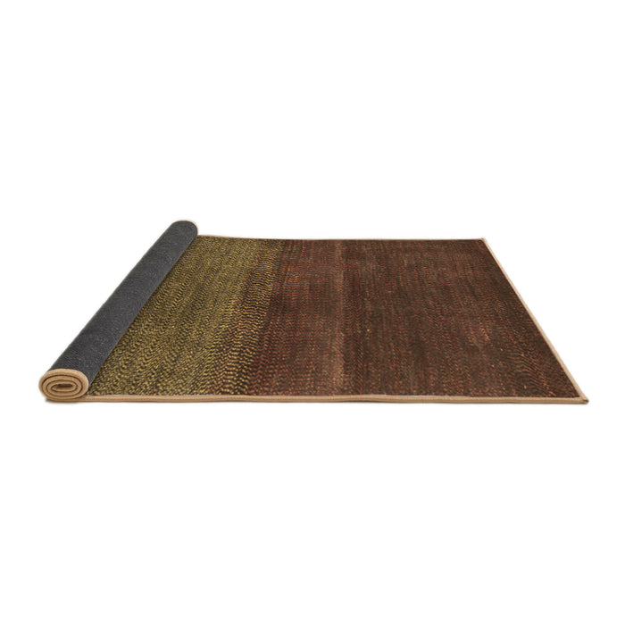 Sideview of Abstract Brown Contemporary Rug, con2830brn