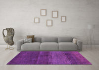 Machine Washable Abstract Purple Contemporary Rug, wshcon2830pur