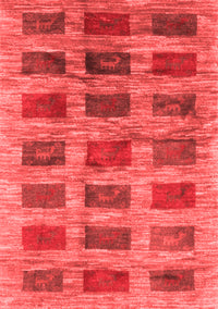 Abstract Red Contemporary Rug, con2831red