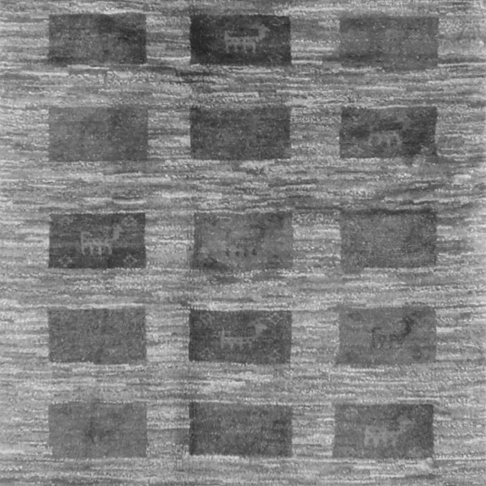 Serging Thickness of Machine Washable Abstract Gray Contemporary Rug, wshcon2831gry