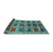 Sideview of Abstract Light Blue Contemporary Rug, con2831lblu