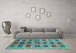 Machine Washable Abstract Light Blue Contemporary Rug in a Living Room, wshcon2831lblu