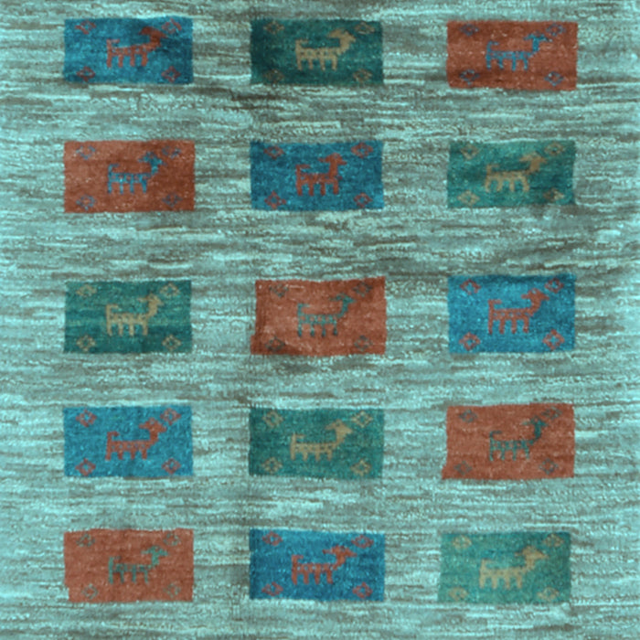 Machine Washable Abstract Light Blue Contemporary Rug, wshcon2831lblu