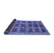 Sideview of Abstract Blue Contemporary Rug, con2831blu