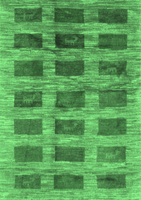 Abstract Emerald Green Contemporary Rug, con2831emgrn