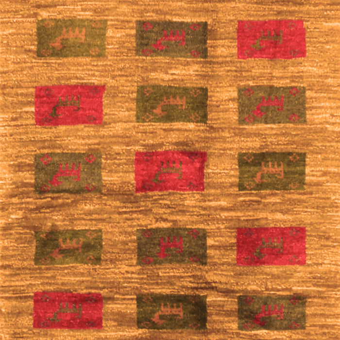 Serging Thickness of Machine Washable Abstract Orange Contemporary Area Rugs, wshcon2831org