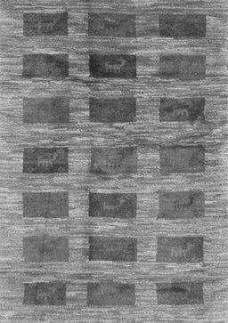 Abstract Gray Contemporary Rug, con2831gry