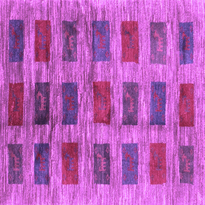 Square Machine Washable Abstract Purple Contemporary Area Rugs, wshcon2831pur