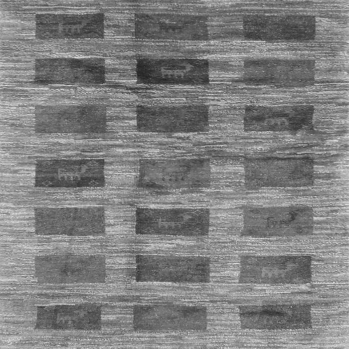 Round Machine Washable Abstract Gray Contemporary Rug, wshcon2831gry