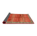 Thickness of Contemporary Neon Red Modern Rug, con2832