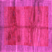 Square Machine Washable Abstract Pink Contemporary Rug, wshcon2832pnk