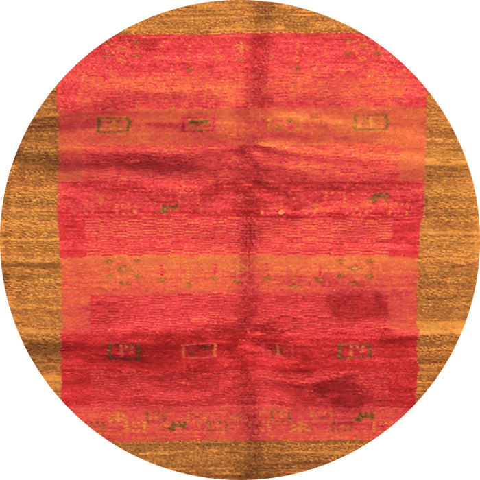 Machine Washable Abstract Orange Contemporary Area Rugs, wshcon2832org