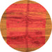 Machine Washable Abstract Orange Contemporary Area Rugs, wshcon2832org