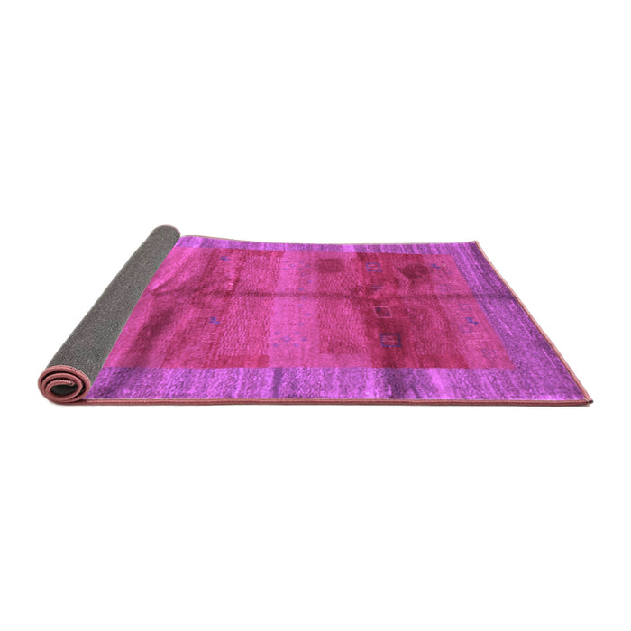 Sideview of Abstract Purple Contemporary Rug, con2832pur