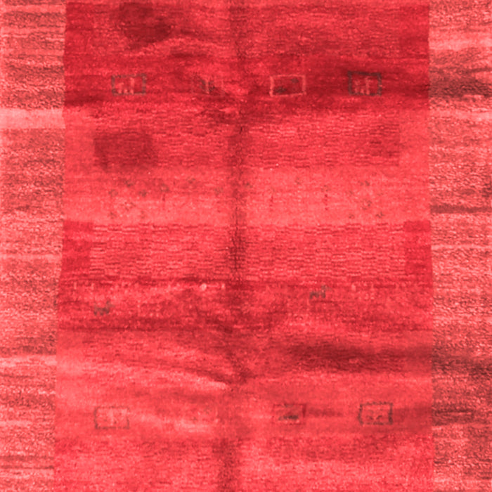 Machine Washable Abstract Red Contemporary Rug, wshcon2832red