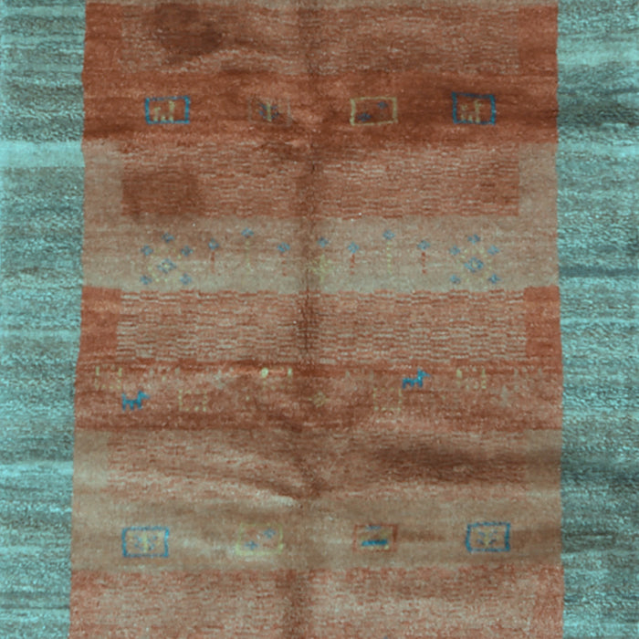 Abstract Light Blue Contemporary Rug, con2832lblu