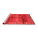 Contemporary Red Washable Rugs