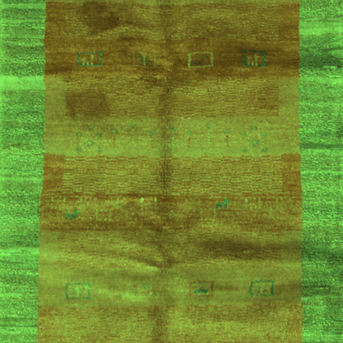 Abstract Green Contemporary Rug, con2832grn