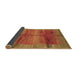 Sideview of Abstract Brown Contemporary Rug, con2832brn