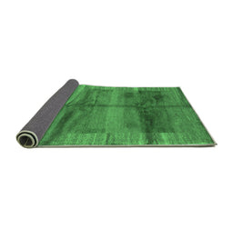 Sideview of Abstract Emerald Green Contemporary Rug, con2832emgrn
