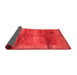 Abstract Red Contemporary Area Rugs