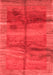 Abstract Red Contemporary Area Rugs