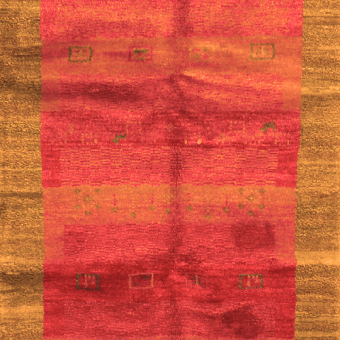 Abstract Orange Contemporary Rug, con2832org