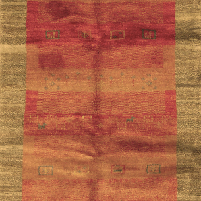 Machine Washable Abstract Brown Contemporary Rug, wshcon2832brn