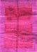 Machine Washable Abstract Pink Contemporary Rug, wshcon2832pnk