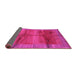 Sideview of Abstract Pink Contemporary Rug, con2832pnk