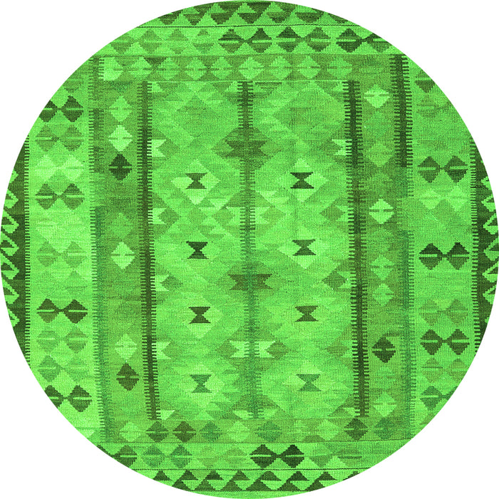 Machine Washable Abstract Green Contemporary Area Rugs, wshcon2833grn