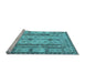 Sideview of Machine Washable Abstract Light Blue Contemporary Rug, wshcon2833lblu